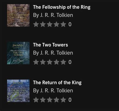 If you already haven't, listen to the LOTR audio books by Phil .